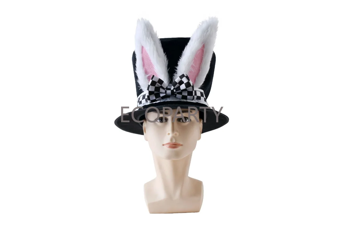 Rabbit Ear Hat Pocket Watch Stocking Bow Tie Nose Set Easter Day Ecowalson Halloween White Rabbit Hat Alice Wonderland Cosplay