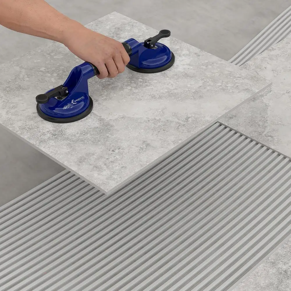 Large Format Tile Lifter Aluminum Alloy Body 200 lb. Capacity Non-Slip Rubber Pads