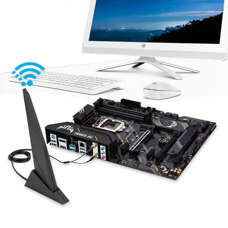 Asus – Antenne double bande Wifi 2T2R, 2.4/5.8 ghz, Booster, carte réseau, Pc, carte mère, pour routeur Rog Z390, Z490, X570, b460, B360