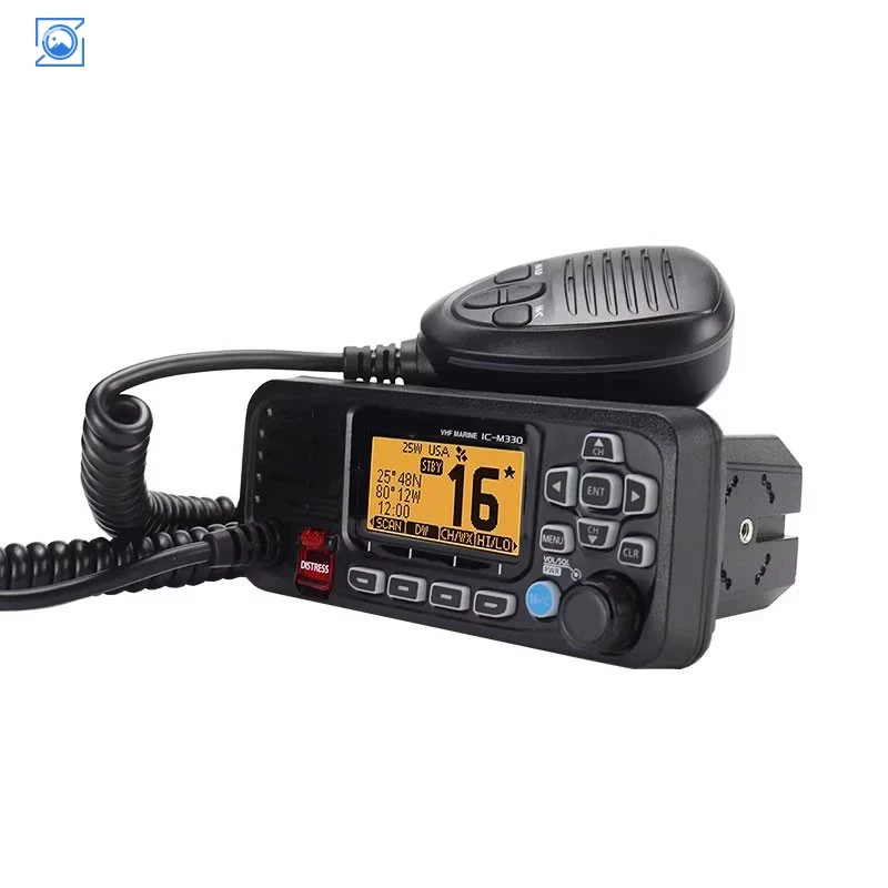 25W IC-M330 VHF Marine Transceiver IPX7 Waterproof IC-M330G Mobile Radio Communication Range over 10KM for Icom