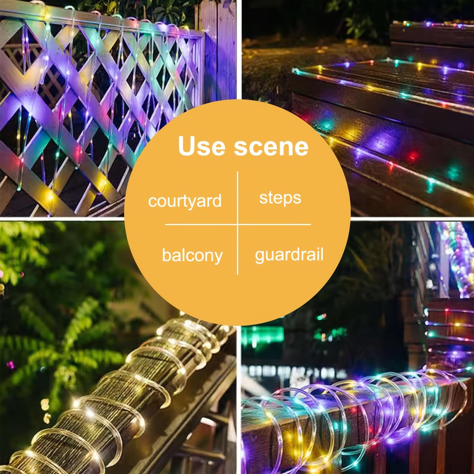 Luce solare a corda da 200 LED Luci fiabesche ad energia solare per esterni impermeabili 8 modalità Natale per la luce della decorazione dell'albero delle vacanze del cortile del giardino