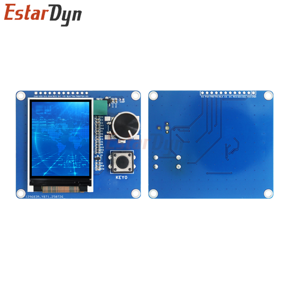 2.0 Inch TFT LCD Display with Rotary Encoder EC11, IIC SPI Interface for Arduino ESP32 Raspberry Pi DIY Projects