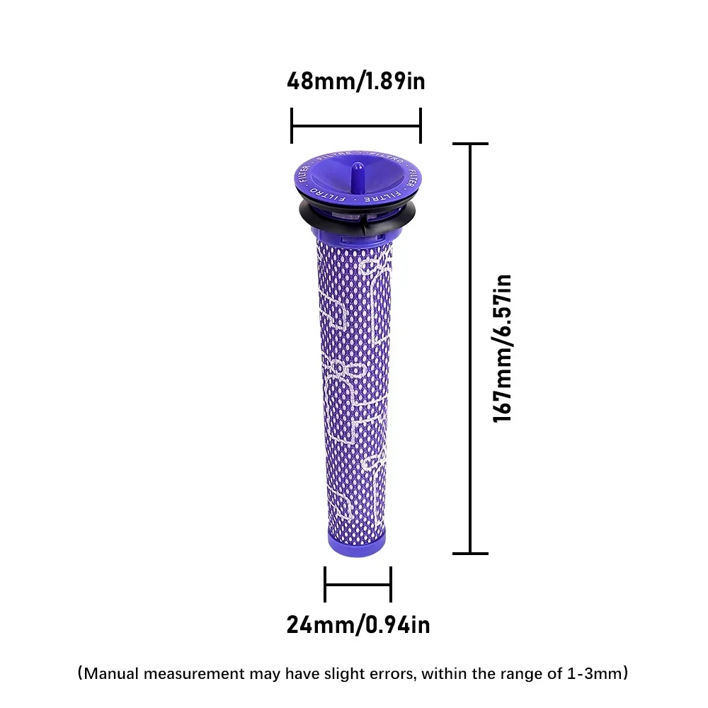 ชุดสูญญากาศเปลี่ยนตัวกรองสําหรับ Dyson V7 V8 Absolute Animal เครื่องดูดฝุ่นไร้สาย Pre-Filter และ Post-Filter อะไหล่
