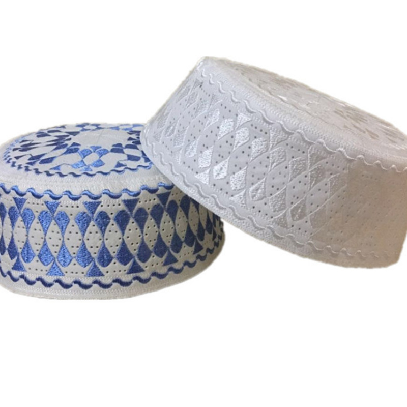 BOHOWAII Hồi Giáo Cầu Nguyện Nón Nam Bonnet Hồi Giáo Do Thái Nắp Tiếng Ả Rập Thêu Bò Chapeau Musulman Mũ Đợi Đầu Đa Năng