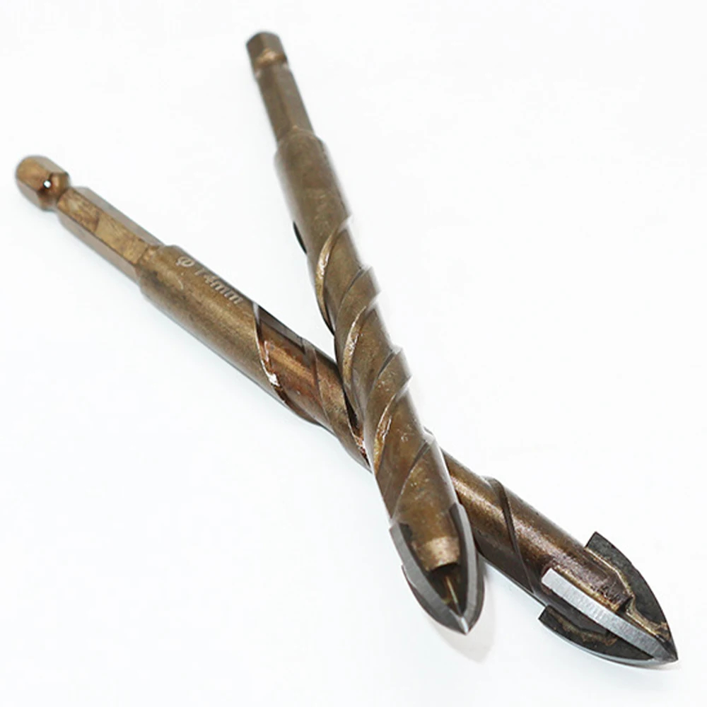3-12mm cruz hexagonal telha broca conjunto para cerâmica de vidro carboneto triângulo broca ferramentas para trabalhar madeira