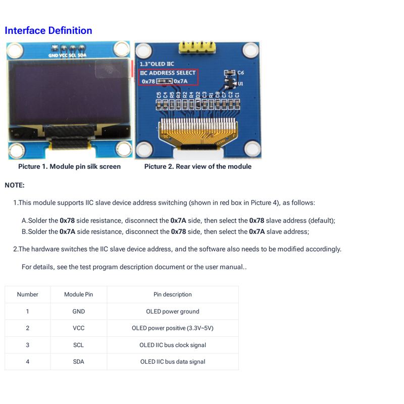 1/5 Uds 1,3 "1,3 pulgadas IIC I2C serie 128x64 SSH1106 pantalla Led LCD OLED Digital módulo blanco azul para Arduino 12864 pantalla LCD B