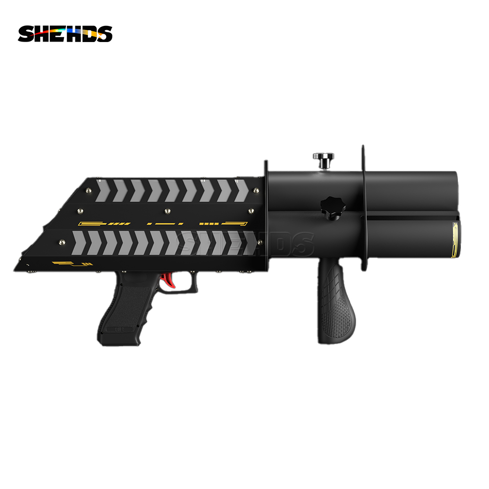 Shehds-電子サジュートキャノンガン、カラー、バッテリー、電気、紙吹雪、DJ、ディスコ、結婚式、1および3ヘッド用の防火作業