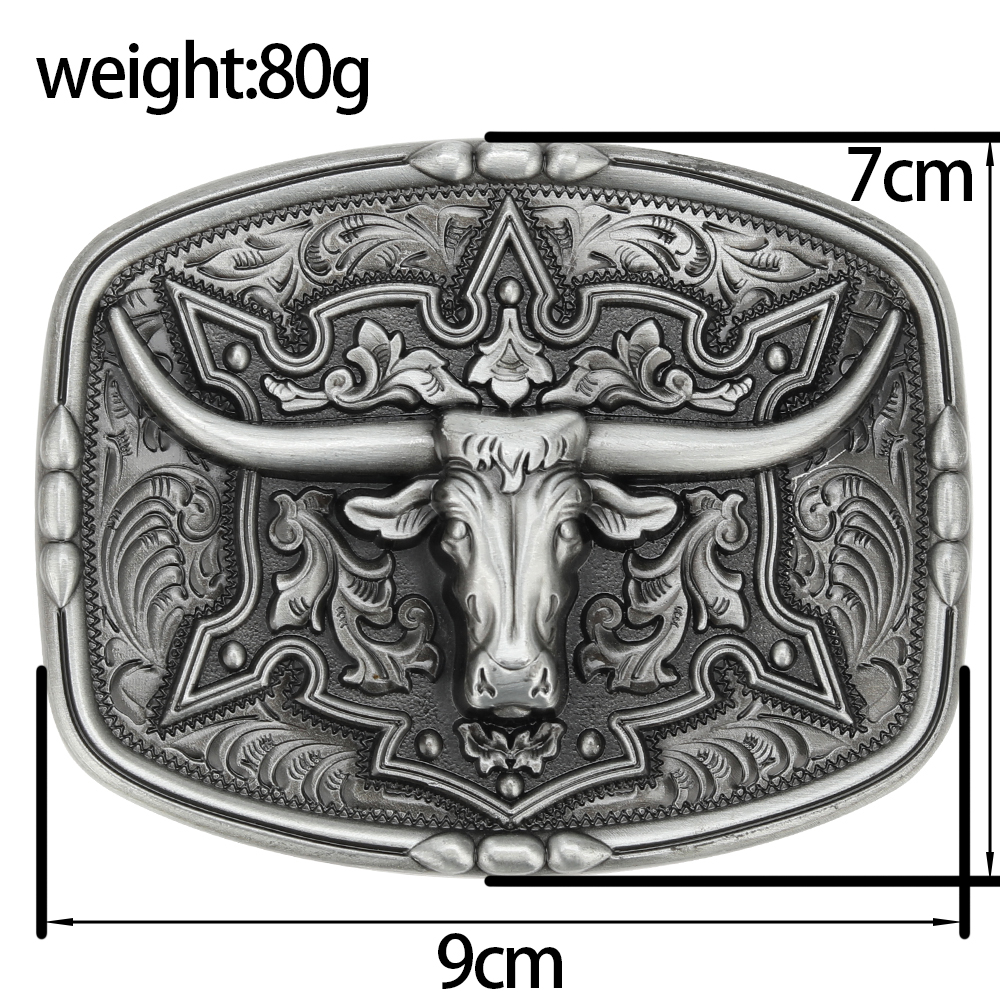 Western Cowboy Rodeo Kuh Legierung Gürtel Schnalle Männer