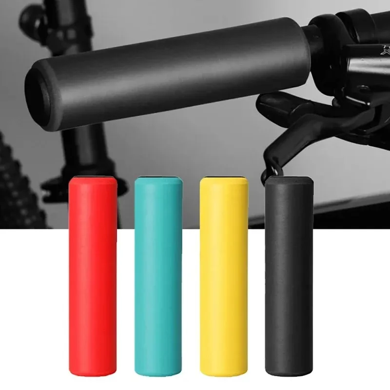 滑り止めシリコンバイクグリップ,ハンドルバーテープ,保護ケース,マウンテンバイク,サイクリング,MTB, 1ペア