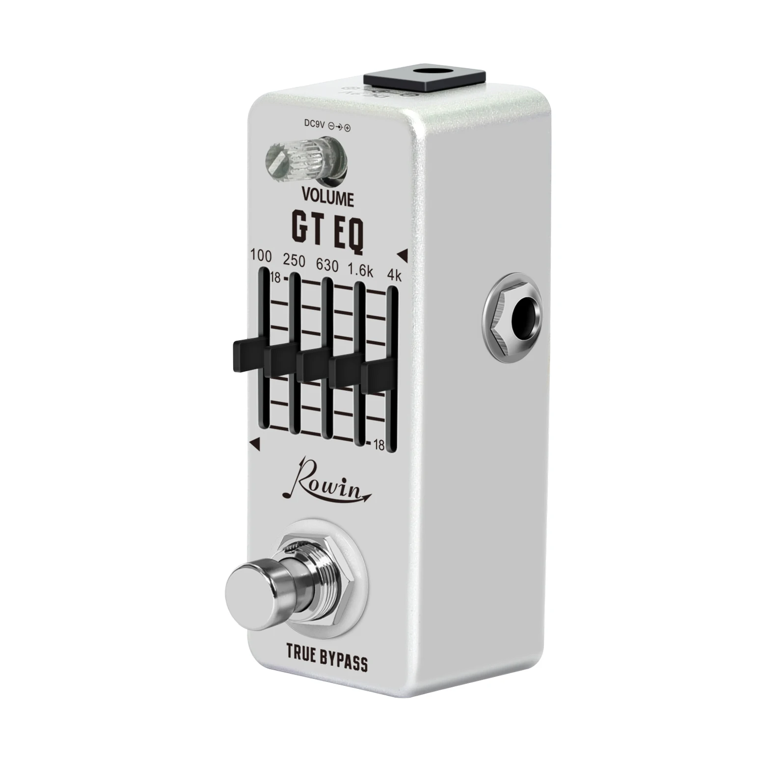Rowin กีตาร์ Equalizer Pedal 5-band Parametric EQ กีตาร์ความถี่ Compensator ± 18dB สําหรับ Mini ขนาดเหยียบ