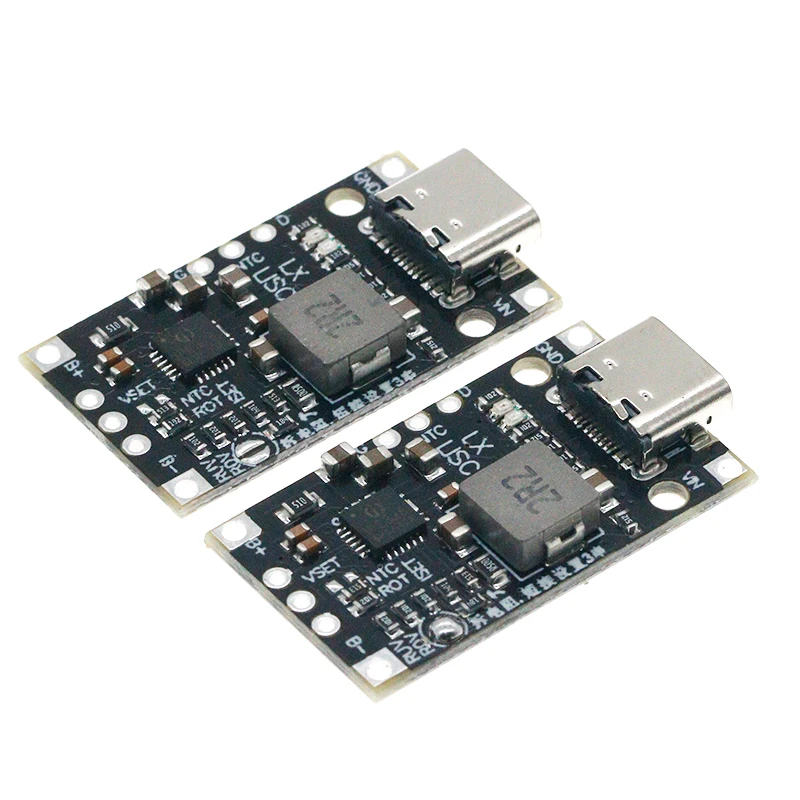 Тип-C USB 2-3S BMS 15 Вт 8,4 в 12,6 в а литиевый аккумулятор зарядный модуль с повышением с сбалансированной поддержкой быстрой зарядки с индикатором