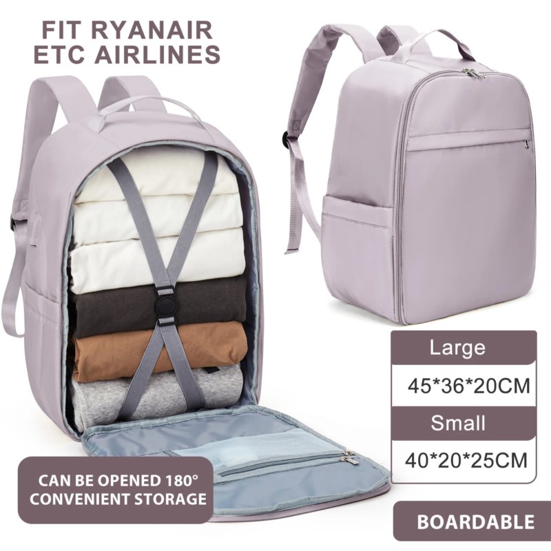 Mochila para equipaje de mano 40x20x25 Bolsa de cabina Easyjet 45x36x20 Mochila de viaje ligera para llevar en avión