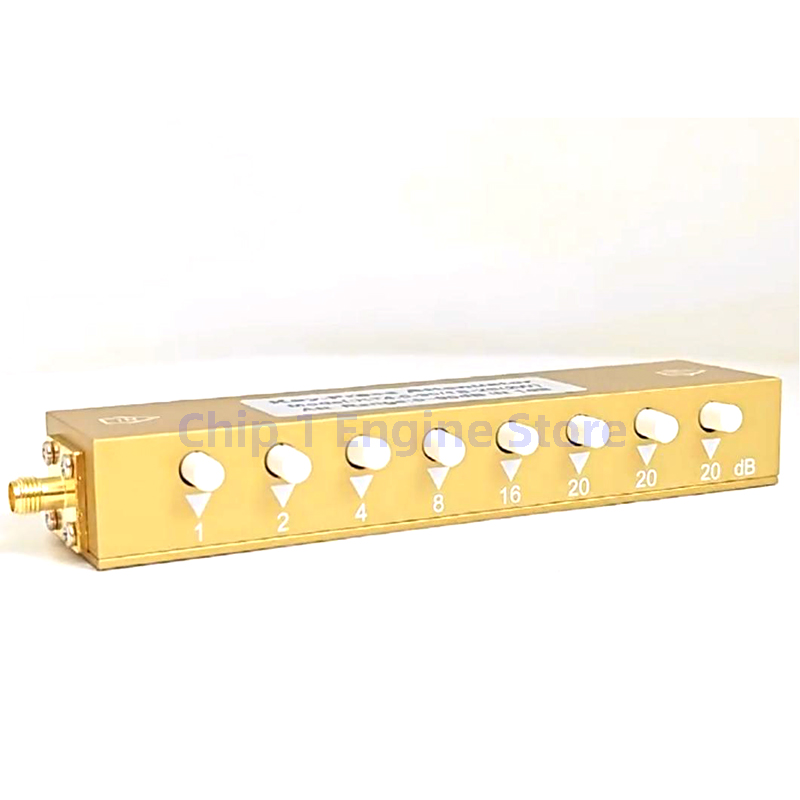 Knopf einstellbarer Dämpfung glied sma/n Typ DC-2.5/3/4ghz 0-30/60/90db 2/5/10w rf variabler Dämpfung glied Tastendruck-Signal dämpfer