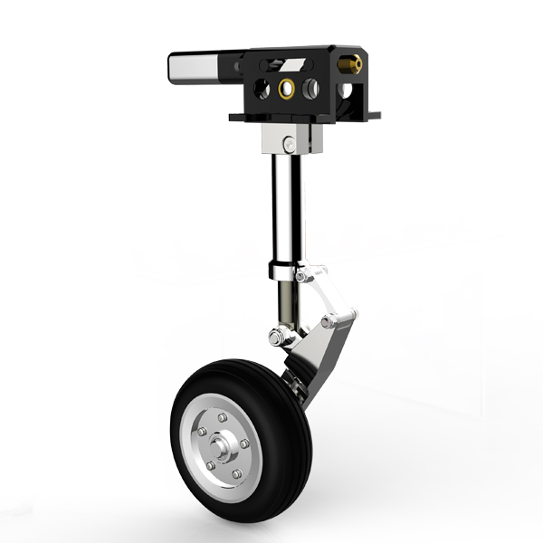 Unisex 4-6kg 40-60E RC vliegtuig elektrisch landingsgestel met anti-vibratie neus hoofd- en wielen aluminium servoless voor robots