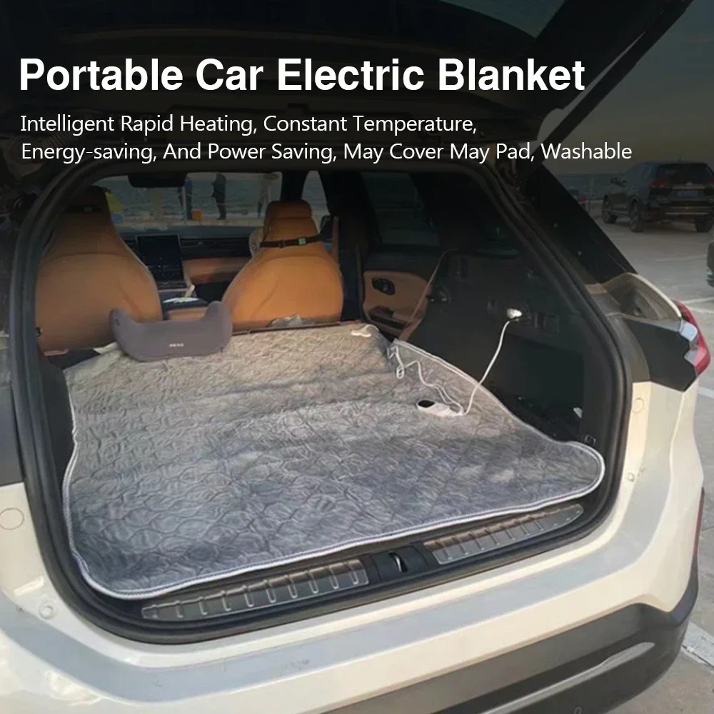 Mantas calefactoras eléctricas para coche de 12V, para acampar, camiones, vehículos todoterreno, almohadillas térmicas, 120cm x 150cm, 70x180cm, calentador de asientos para invierno