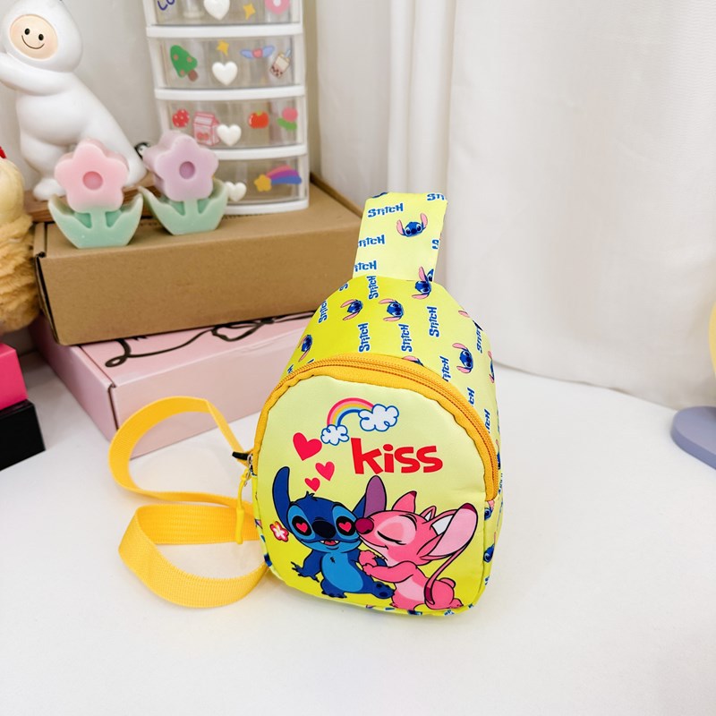 Nowe torby dziecięce z motywem Stitch, modne, codzienne torby na ramię, nowa kolekcja, portmonetka na monety, torba na klatkę piersiową dla chłopca, prezent na święta, sprzedaż hurtowa