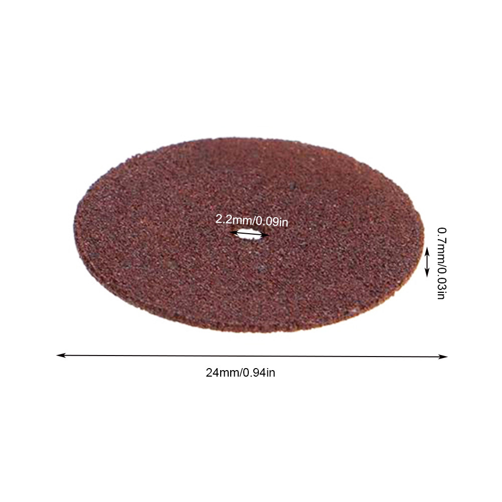 36 Stuks 24Mm Schuurschijven Verstevigde Dremel Accessoires Afgesneden Slijpstenen Roterende Schijf Snijmachine