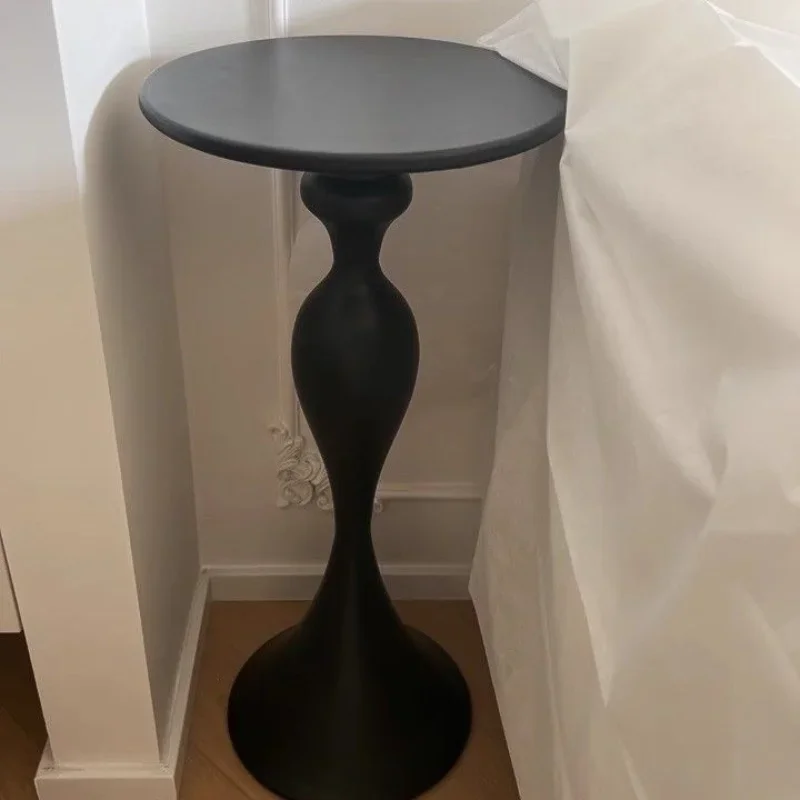 Mesa de centro redonda nórdica, sala de estar de lujo para accesorios de decoración, muebles para el hogar de acero inoxidable, diseño