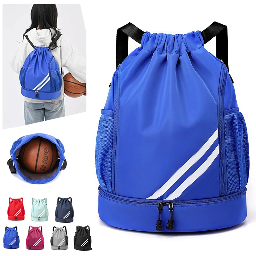 Mochila impermeável basquete para viagens, Bolsa de esportes ao ar livre, Natação e Fitness Pouch, Caminhadas e Escalada