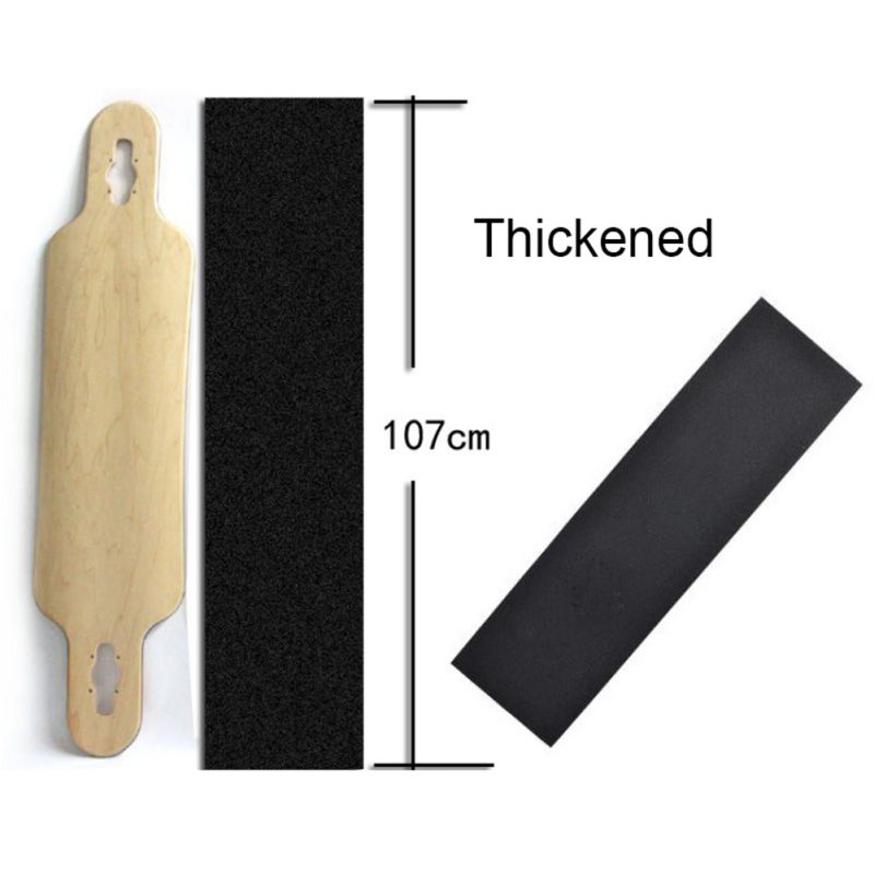 110 cm * 25 cm Skateboard-Schleifpapier, professionelles schwarzes Deck-Griffband, neu