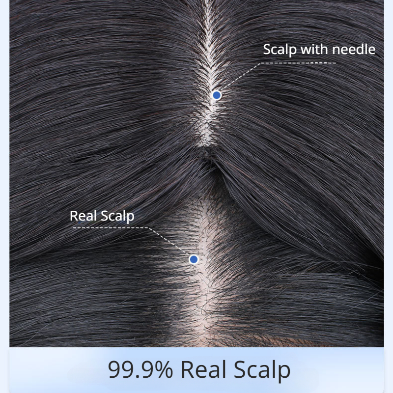 Mode 100% Echte Menselijke Haarstukken Vrouwen Natuurlijke Zwarte Hair Extensions Topper 25 Cm Zwarte Zwaan Mesh Base Top Toupetje Clip pruiken