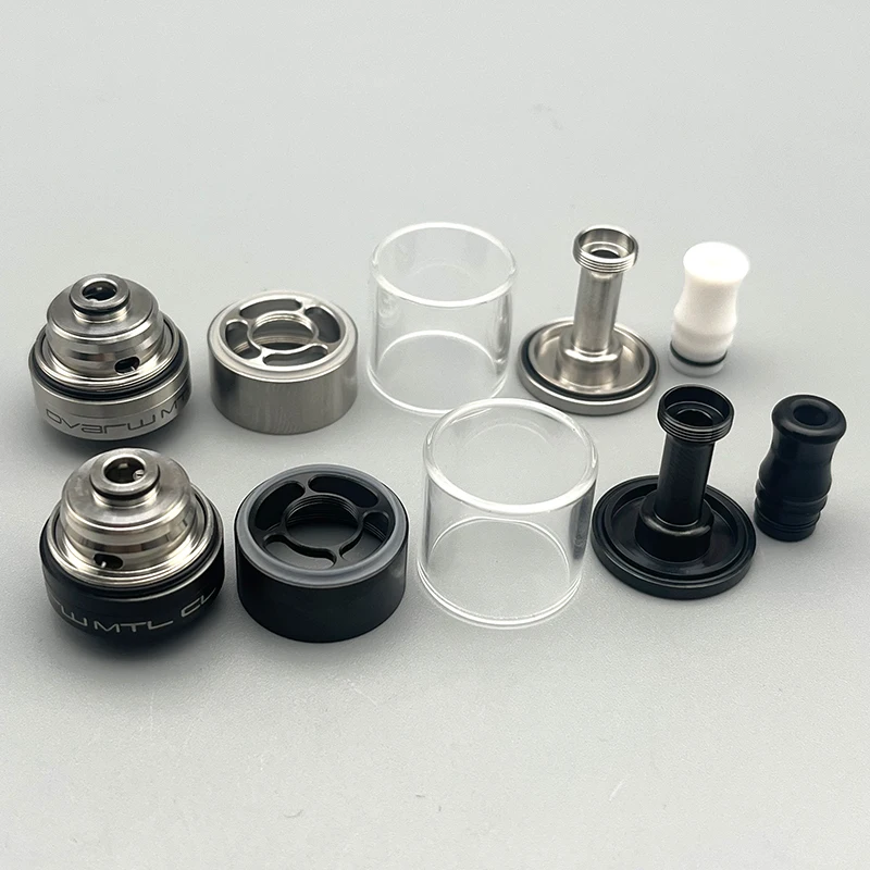 DSX Dvarw MTL CL rta 22mm 316ss entrada de flujo de aire tanque reconstruible de bobina única ajustable con 11 Uds inserto AFC VS Dvarw MTL FL