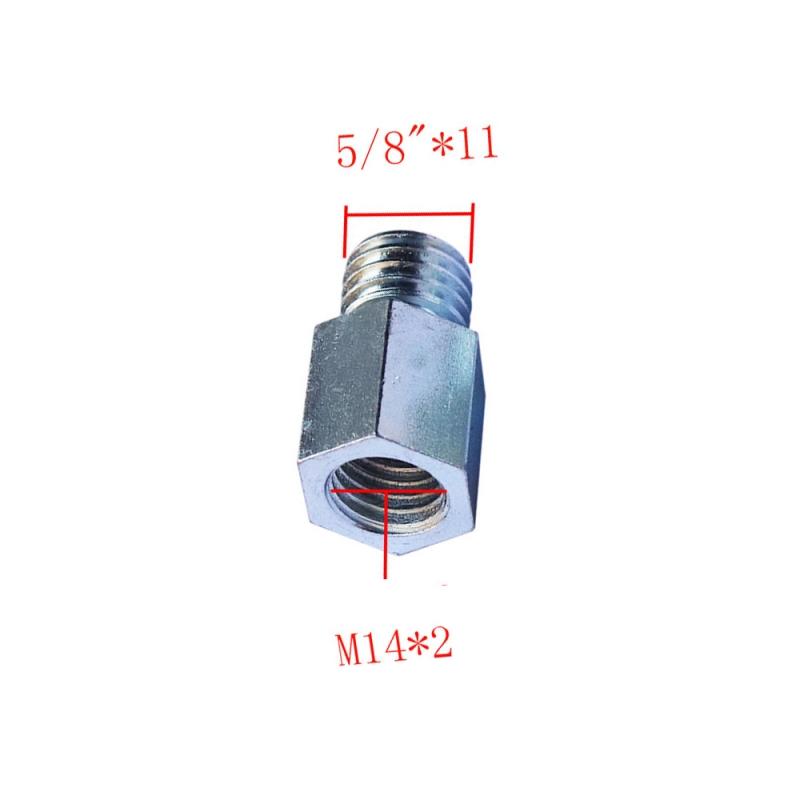 Adaptador de amoladora angular 5/8 "11 3/8" 16 M14-M10Thread Converter interfaz conector tornillo biela tuercas ranurado 125 150 tipo
