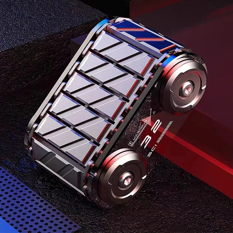 Cool Tank Fidget Roller ออทิสติก ADHD โลหะ EDC Fidget ของเล่นโต๊ะทํางานของเล่นความวิตกกังวลความเครียดบรรเทาของเล่นผู้ใหญ่ของขวัญ