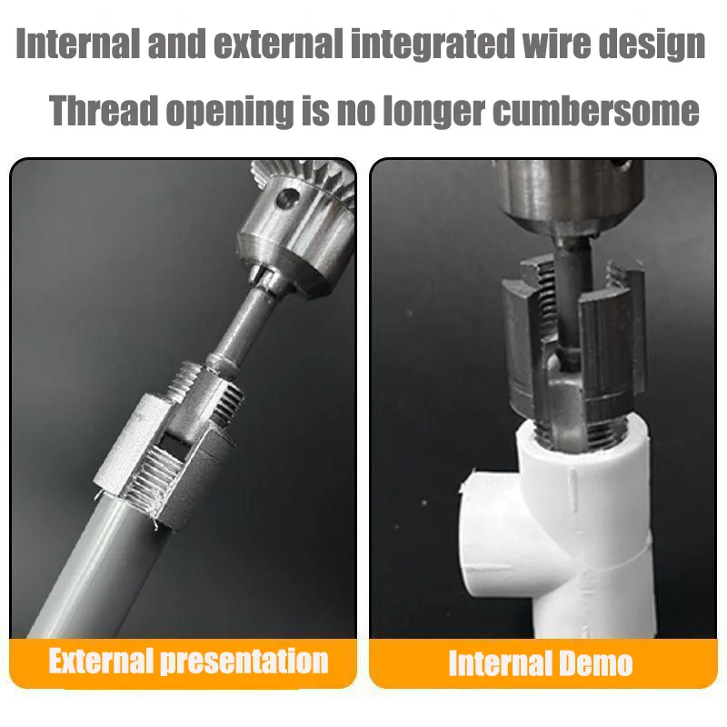 PPR/PVC Water Pipe Threader 20MM/25MM Tapping Tool Internal Thread External Thread Integrated Die Water Pipe Wire Opener