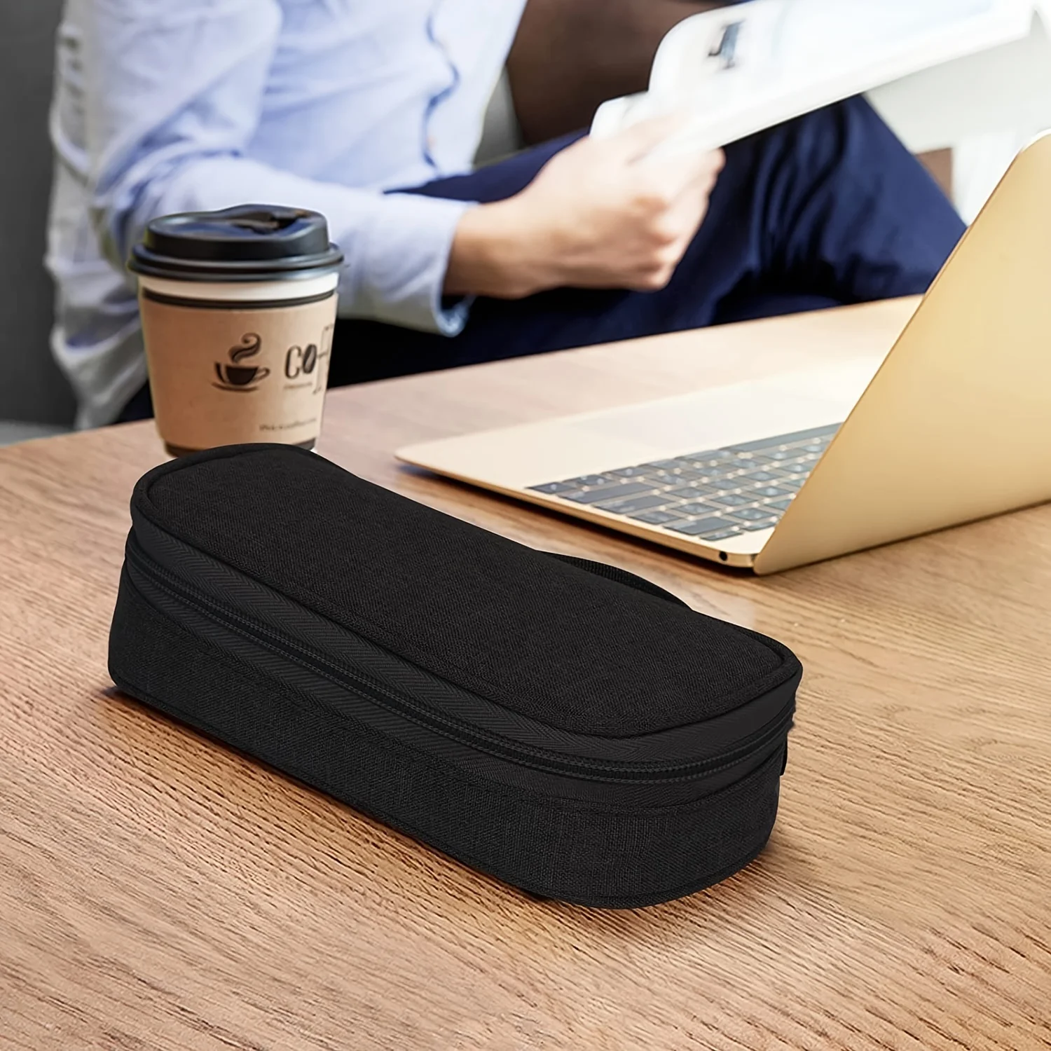 Cabo de viagem portátil organizador de armazenamento digital usb gadgets fios carregador bateria energia zíper saco cosmético caso multifuncional