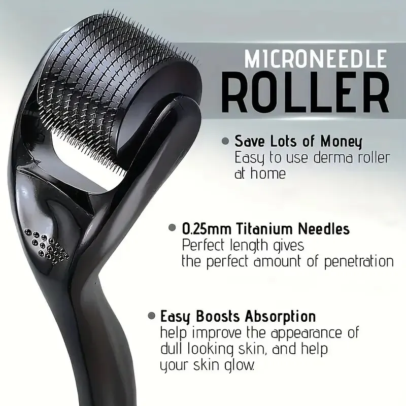 Clearance_Microneedle Derma Roller z igłami niesamowite narzędzie do mikroigłowania skóry twarzy uroda włosy broda skóra głowy kobiety i mężczyźni