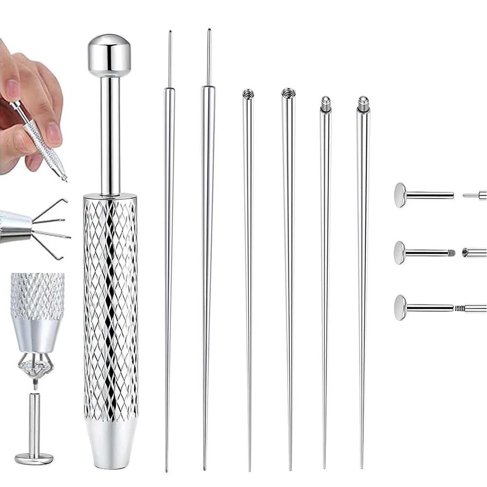 CANNER 14/16/18/20G из нержавеющей стали, конический шариковый захват, инструмент для изменения ювелирных изделий, серьги с плоской задней частью, комплект для пирсинга тела