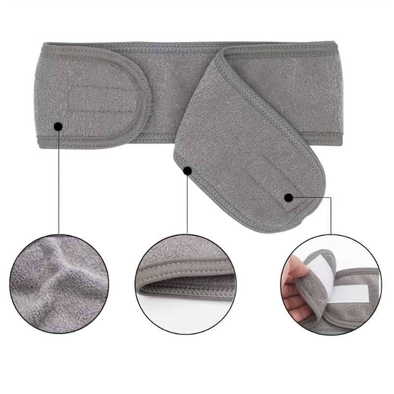 Women's Adjustable Wide Headband - Great Cosmetic Accessory for Yoga, Sports, Spa, Bath, Shower, Makeup and Face Wash