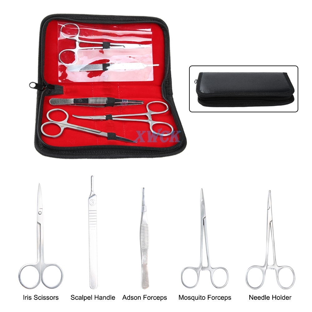 17 ชิ้น/เซ็ตซิลิโคนเย็บ Pad ชุดผิวทางการแพทย์ Sugical Suture Practice ชุดเทรนเนอร์ชุดเครื่องมือ