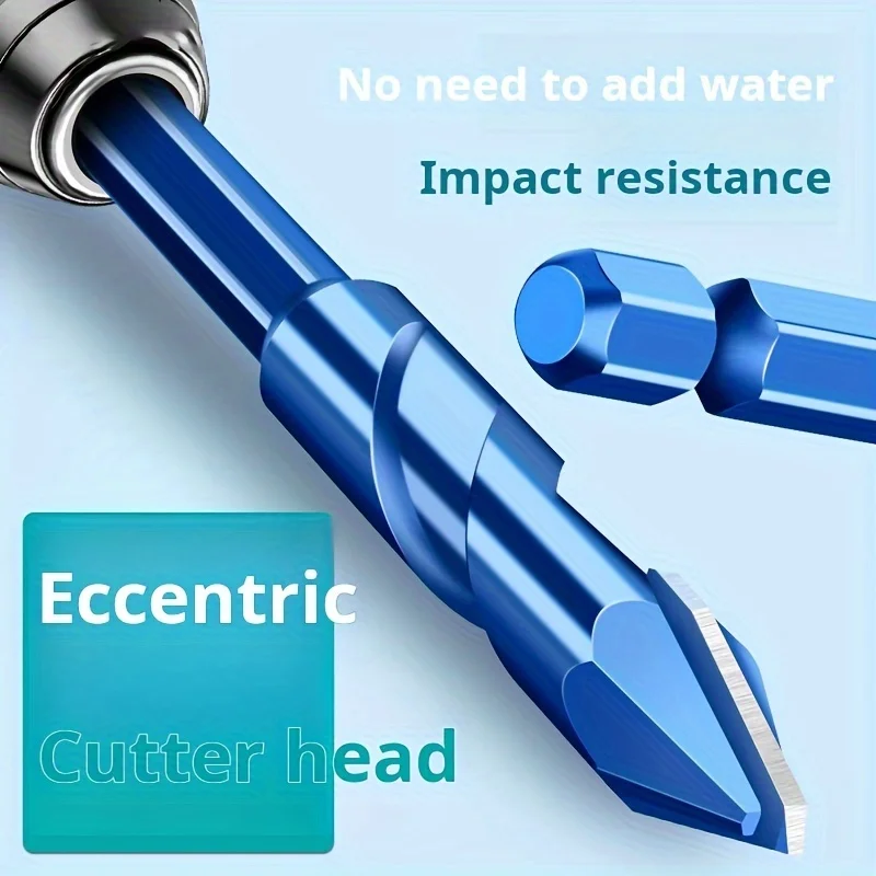 10/5/4/1PCS High-strength Eccentric Drill Bits For Glass Tile And Concrete Drilling Tools 6/8/10/12mm Drilling Tool Set
