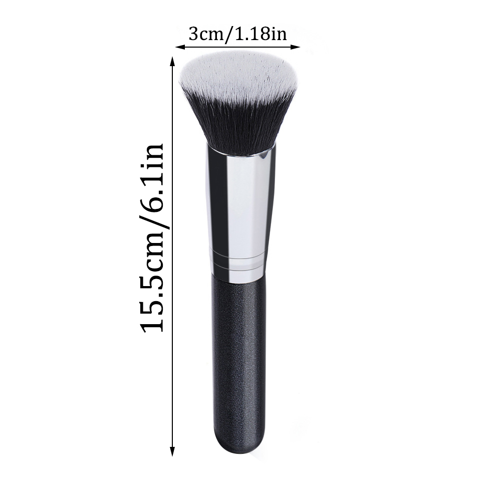 Single Large Flat Head Foundation Make-Up Brush, Portable Makeup Tool, Beauty Brush