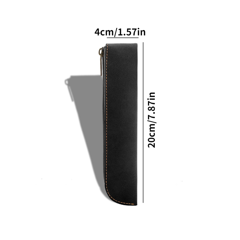 Große Kapazität Bleistift Tasche PU Leder Stift Hülse Schutzhülle Zipper Bleistift Beutel Stift Halter Student Schule Büro Liefert