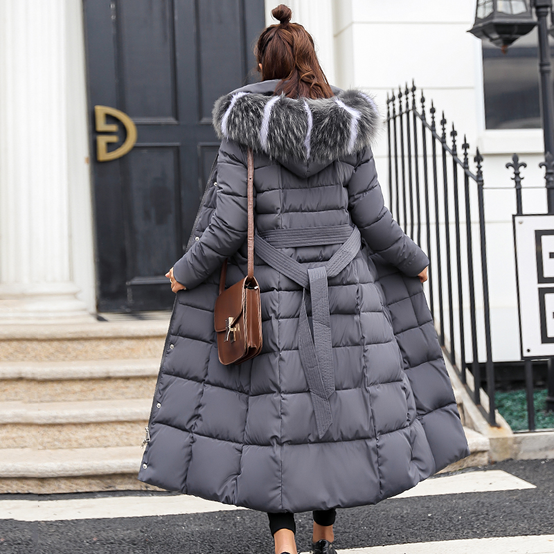 Chaqueta ajustada de invierno para mujer, abrigo grueso y cálido acolchado de algodón, abrigos largos, Parka, novedad de 2021