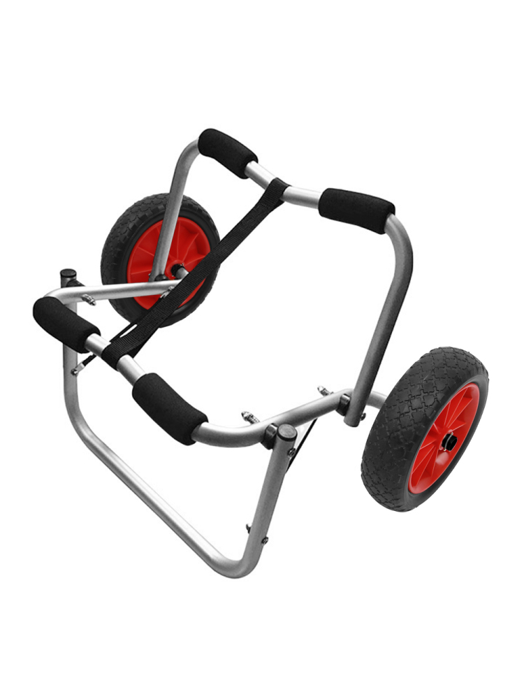 二輪カヤックカート,80kgの積載量,折りたたみ式,省エネ,輸送,カヌー,ボート