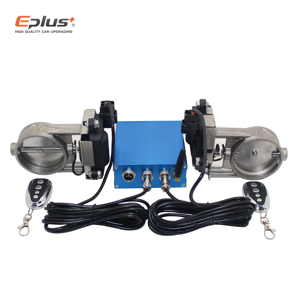 EPLUS Auto Uitlaatpijp Elektronische Klepdempers Universele Multi-hoek Modus 51 60 63 70 76 MM Controller Apparaat Afstandsbediening
