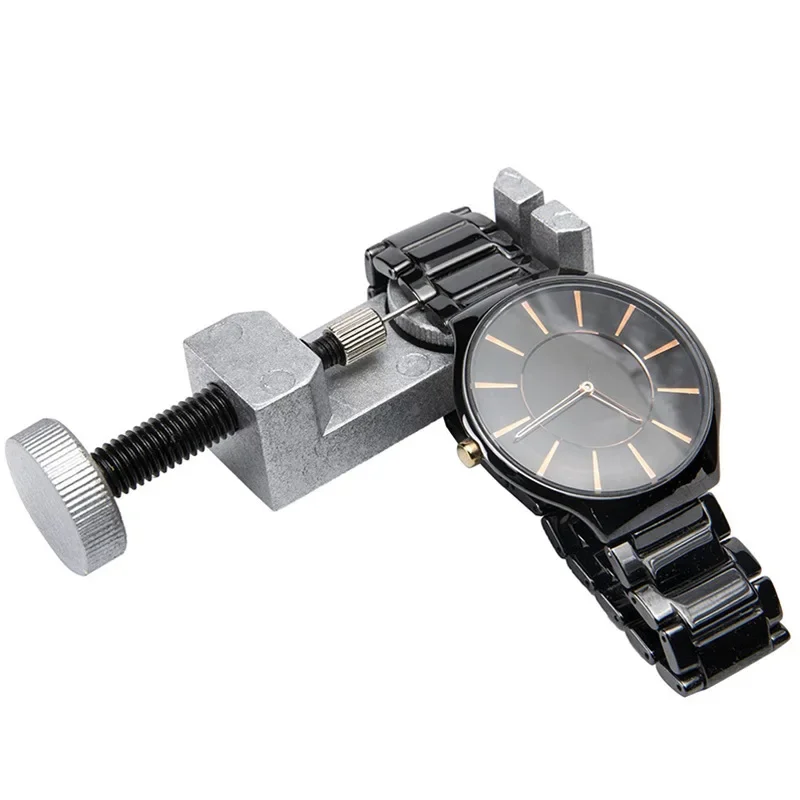 Kit di strumenti di riparazione per la rimozione dei perni di collegamento del cinturino dell'orologio per orologiai con confezione da 3 set di barre a molla per la rimozione della sostituzione dei perni extra