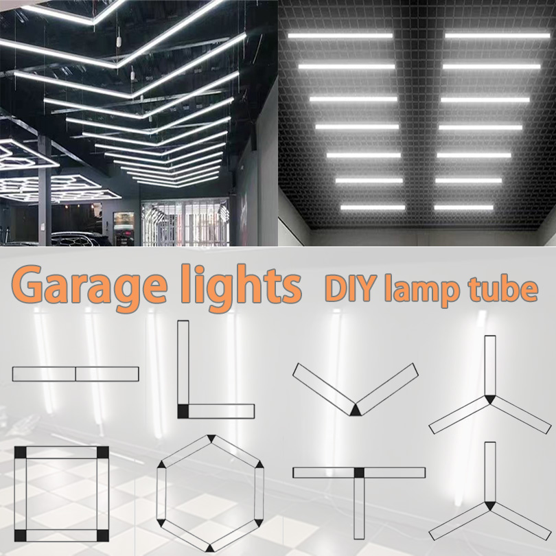 Sechseckige LED-Beleuchtung für DIY Garage Barbecue Shop Barbershop Gym Bar Auto Showroom 4S Werkstatt Deckenleuchte Wabenröhre