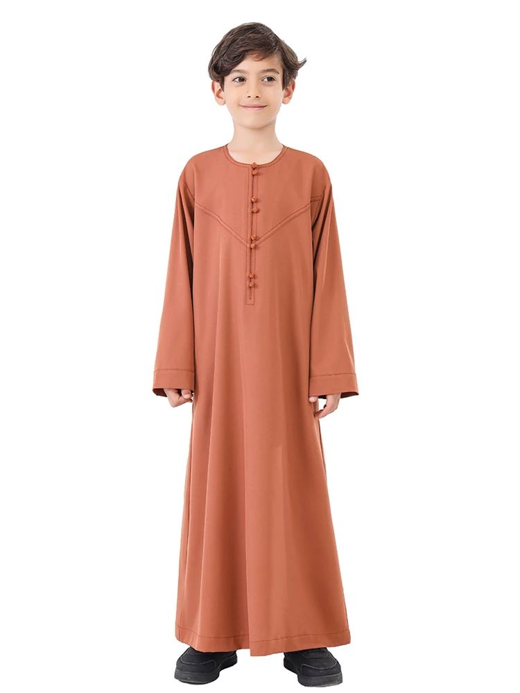 ラマダン子供アバヤ祈り服少年子供ケバヤイスラム教徒アバヤトルコアラビアイスラム Djellaba オムローブ Musulmane Hombre