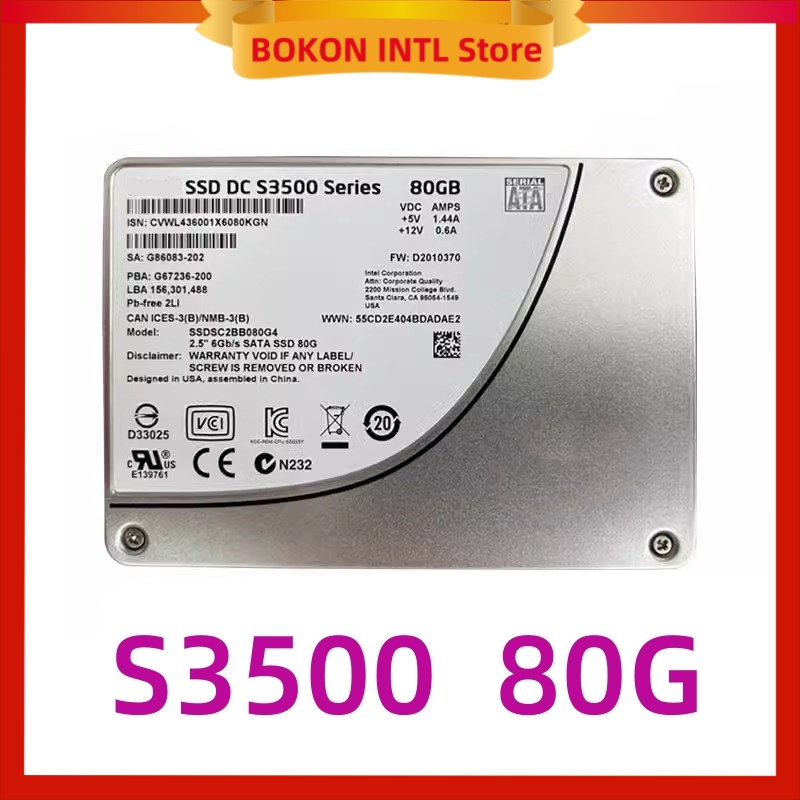 SSD DC S3500 SERIES 800GB 480G 300G 80G  SSD 5300 240GB S3510 800GB 6Gb/s 2.5" SATA  SSDSC2BB800G4 Solid State Drive for INTEL