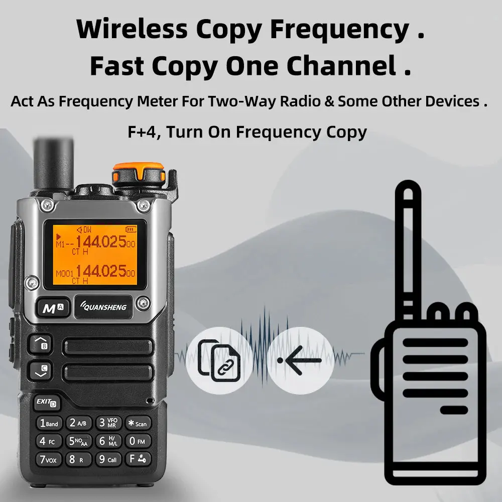 Quansheng UV K5 (8) Walkie Talkie Am Fm Two Way Radio Commutator Station Ham Wireless Set Long Range Receiver Quansheng UV-K6