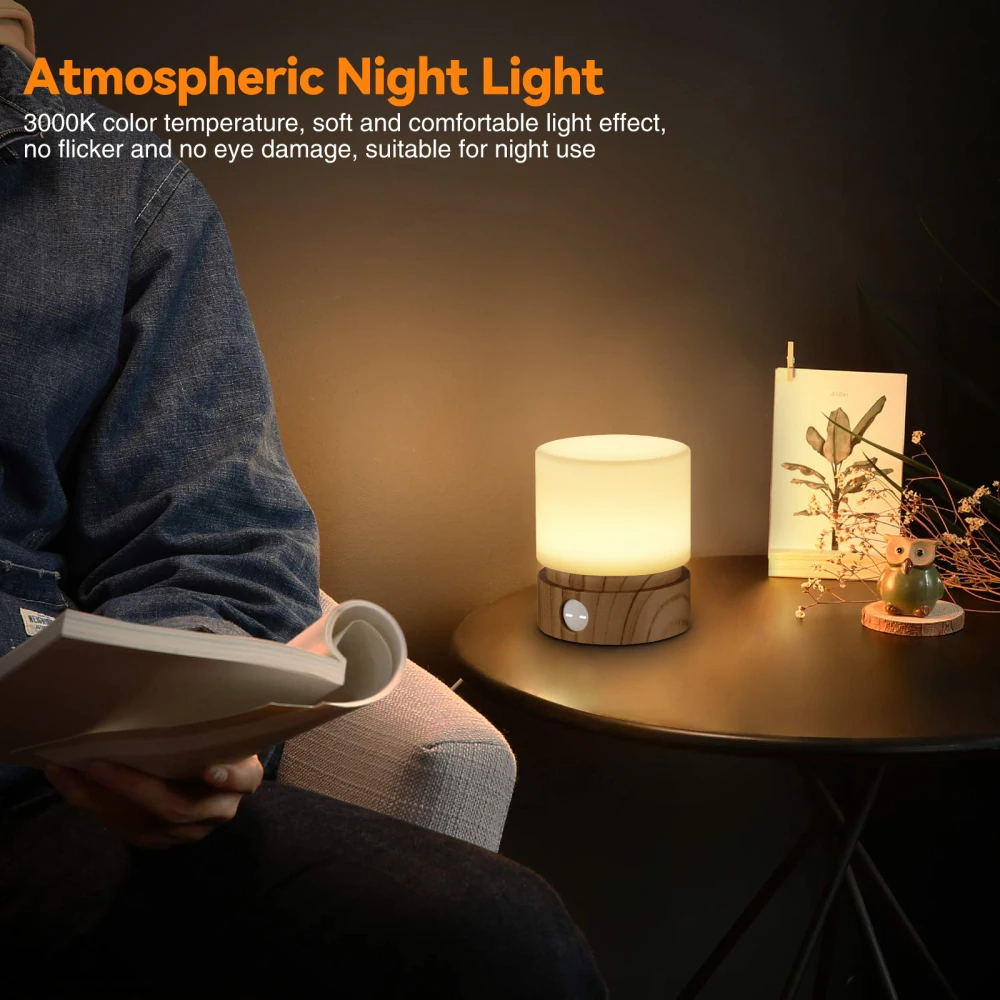 Timer Night Light Dimmable USB Rechargeable Led bedside Breathing nightlight Kids Baby Nursery Adult Sleep Bedromm Desktop Lamp
