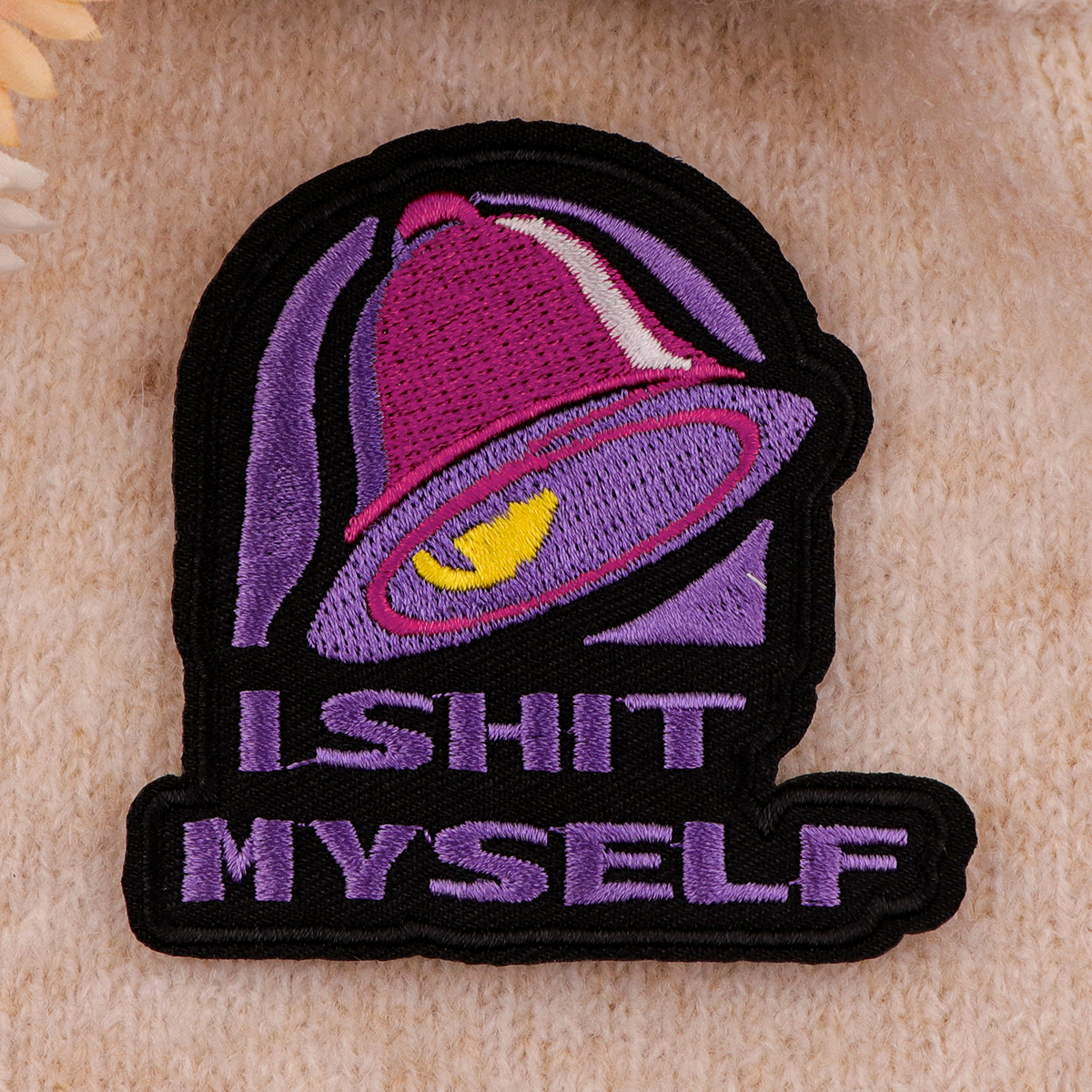 STAY WEIRD Patches On Clothes Astronaut Embroidered Patches Funny Quotes Sew Badges Iron On Patch DIY Clothing Accessories