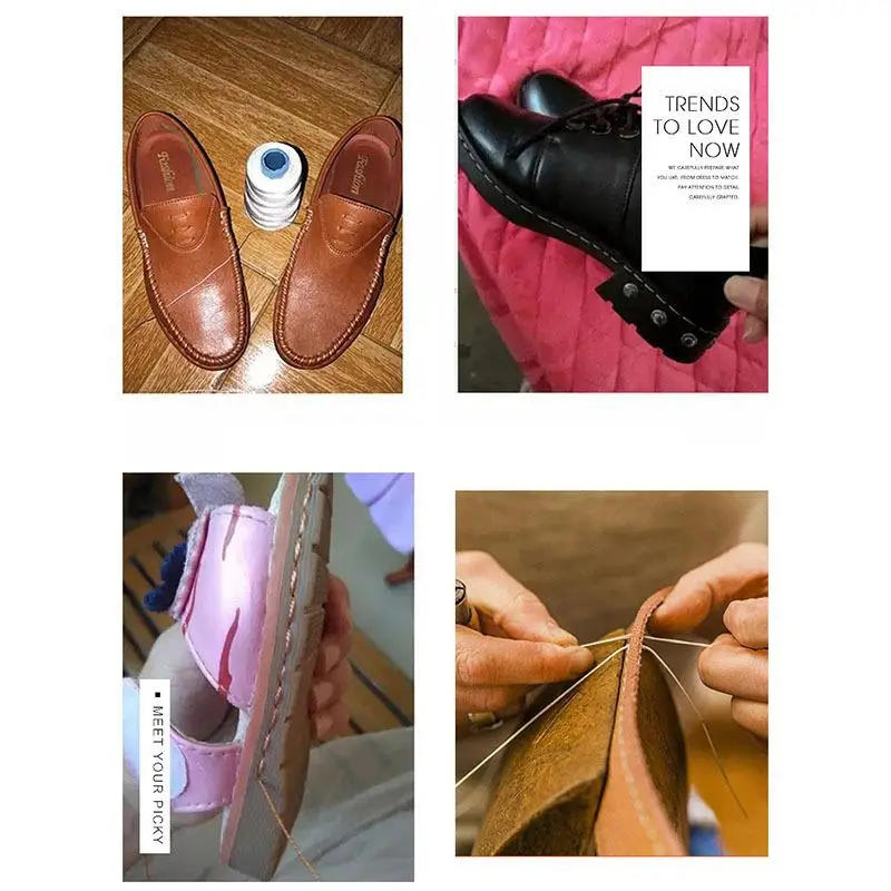 Leder Nähen Ahle Set Austauschbare Multifunktionale Schuhe Reparatur Tool Kit Punch Nähen Nadeln DIY Nähen Leathercraft
