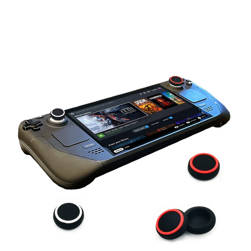 Silicone Soft Thumb Stick Grip Cap Joystick Cover Protector For Steam Deck/Oled For ASUS ROG Ally X Game Console Thumbstick Case