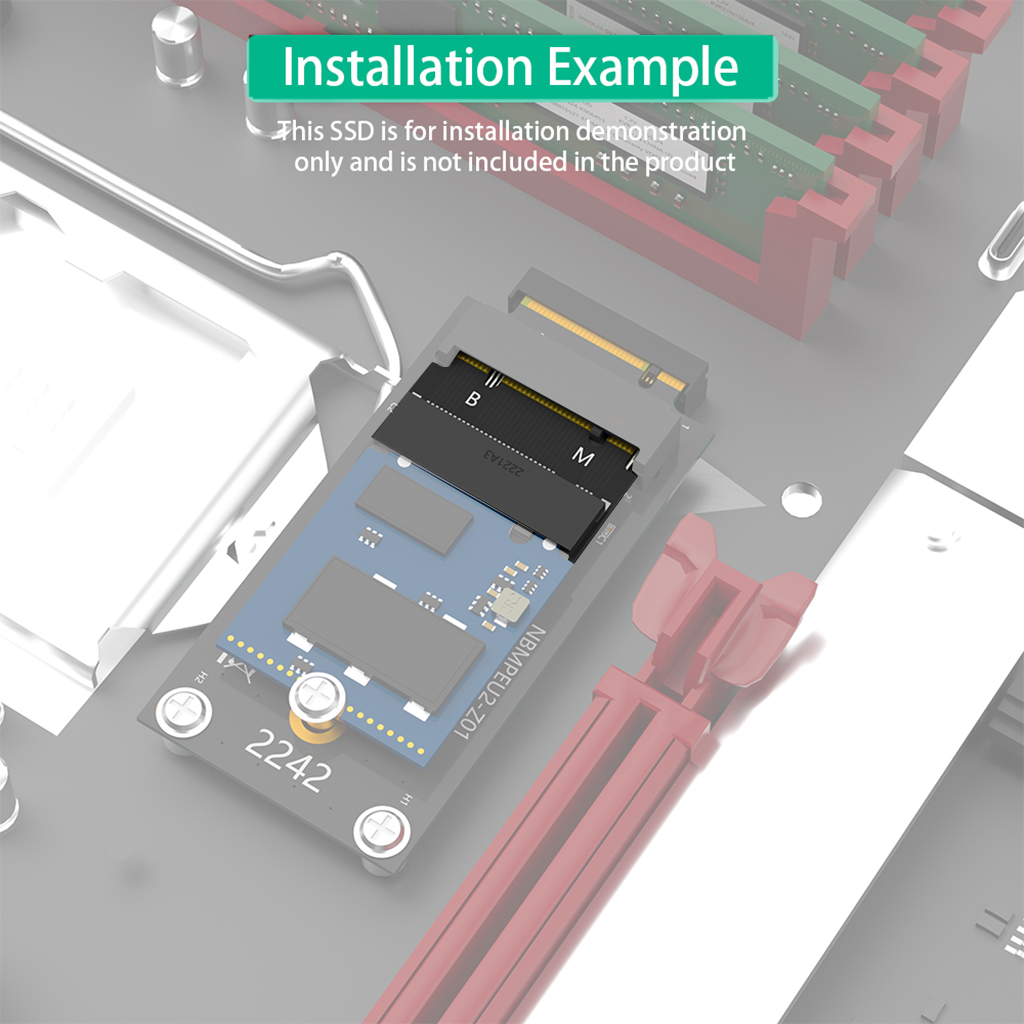 Конвертер адаптера расширения M.2 для NVME M-Key / M2 SATA B+M Key 2230–2242, для ThinkPad X270 X280 T470 T480 L480 T580